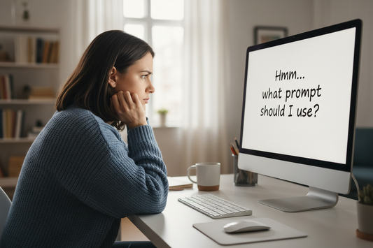 AI 101 Complete Bundle – Beginner's Guide, 50 Prompts & Printable Workbook (Digital Download)